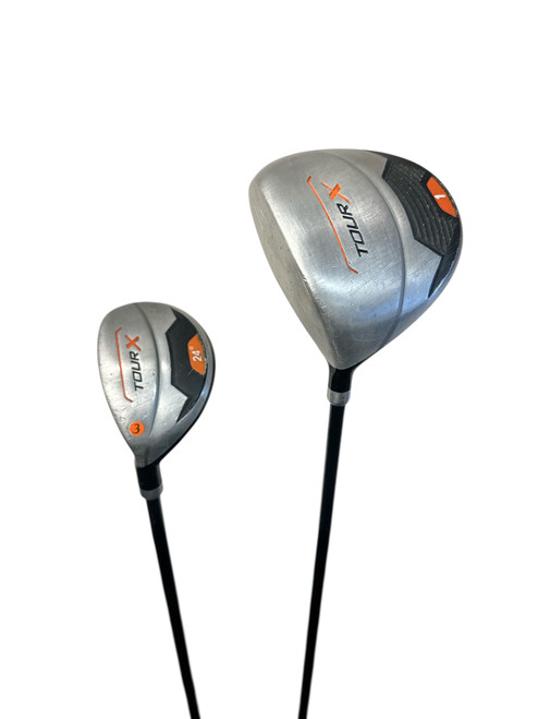 Vist Large View of Product Image Which is Used Tour X JR LH GOLF SET Jr Package Set LH Black/Orange/Grey 6 Piece