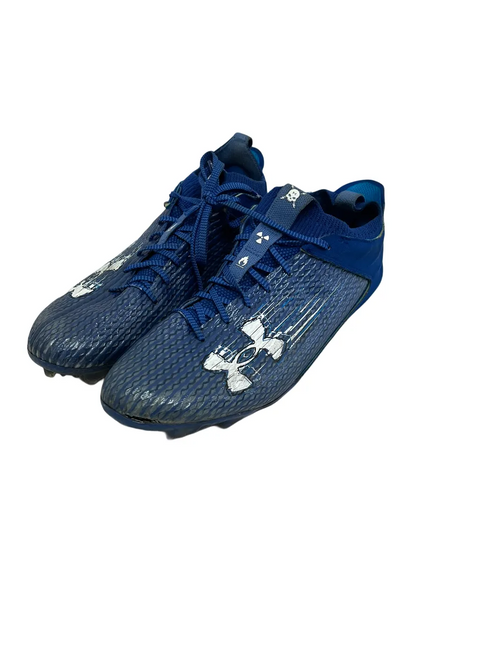 Vist Large View of Product Image Which is Used Under Armour Blur Adult FB Cleats Royal Blue Senior 12.5