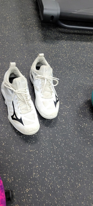 Vist Large View of Product Image Which is Used Mizuno VB Shoes Adult White Senior 9