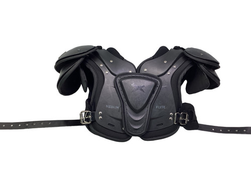 Vist Large View of Product Image Which is Used Xenith FLYTE SHOULDER PADS FB Shoulder Pads Black MD
