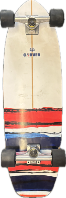 Vist Large View of Product Image Which is Used CARVER Complete Skateboard White Long