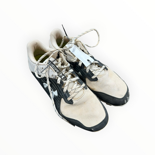 Vist Large View of Product Image Which is Used Under Armour LEADOFF BB/SB Cleats White Senior 10.5
