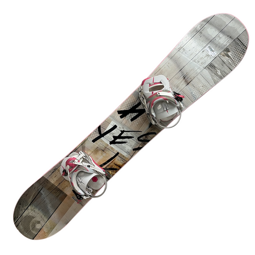 Vist Large View of Product Image Which is Used Yes PINK BOARD Womens Snowboard/Bindings Pink 155 cm