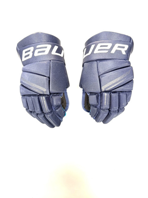 Vist Large View of Product Image Which is Used Bauer X Senior Gloves Navy Blue 13"