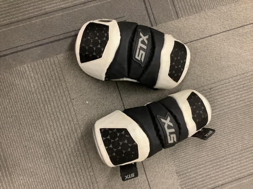 Vist Large View of Product Image Which is Used STX CELL ARM PAD Lacrosse Arm Pads/Guards Black LG