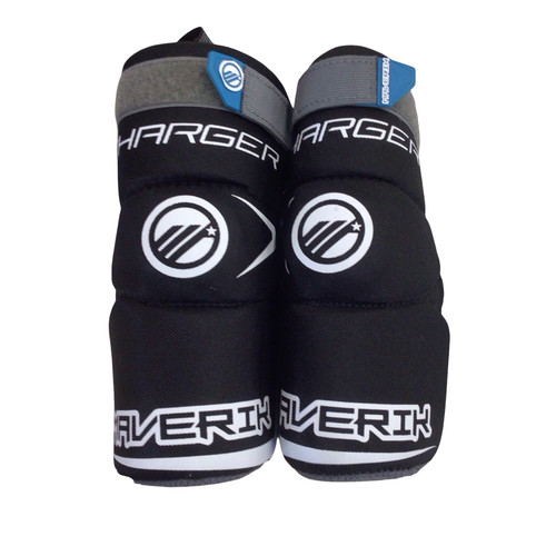 Vist Large View of Product Image Which is Used Maverik CHARGER Lacrosse Arm Pads/Guards Black LG
