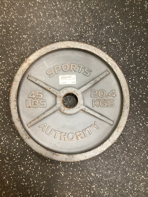 Vist Large View of Product Image Which is Used Olympic Plate (Each) 45 lb