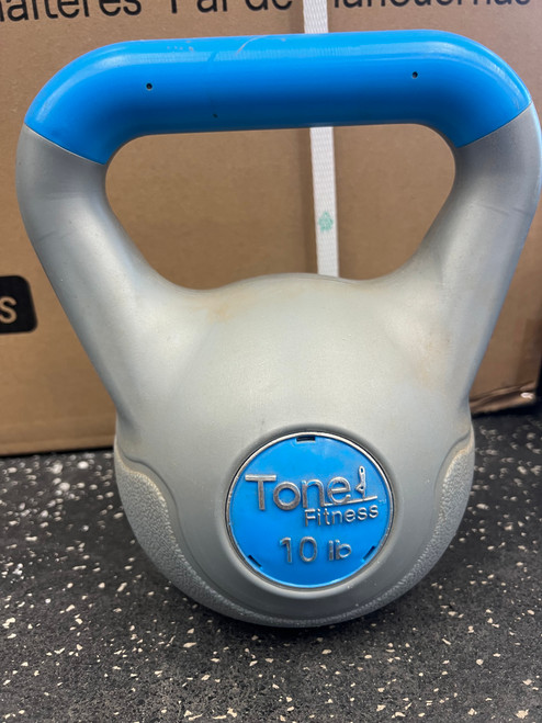 Vist Large View of Product Image Which is Used Tone Fitness Kettlebell 10 lb