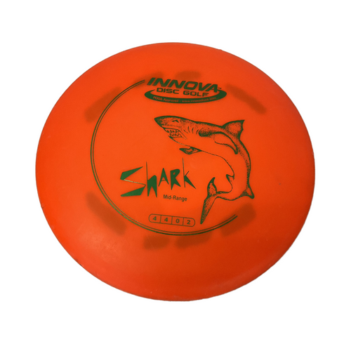 Vist Large View of Product Image Which is Used Innova SHARK MID RANGE Disc Golf Mid Range Orange
