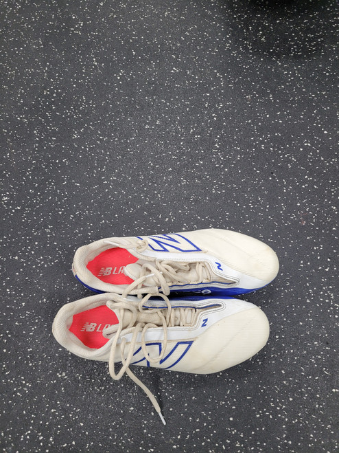 Vist Large View of Product Image Which is Used New Balance LAX Cleats Mens White Senior 9