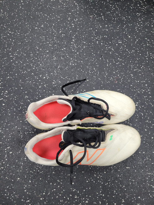 Vist Large View of Product Image Which is Used New Balance LAX Cleats Mens White Senior 9