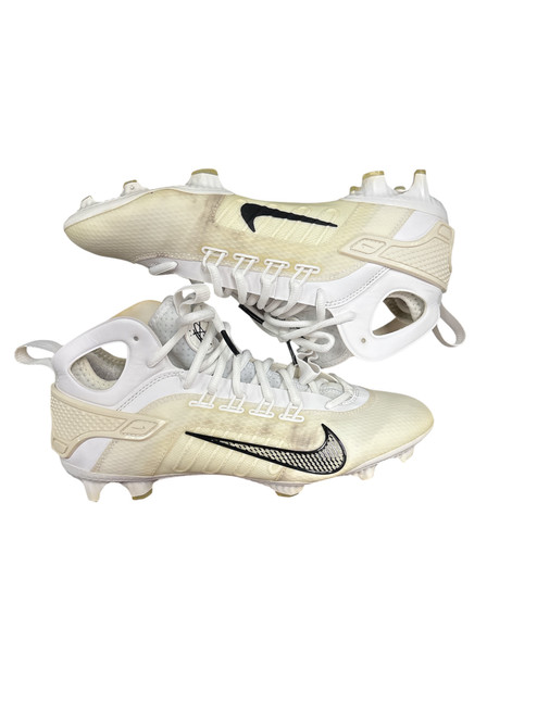Vist Large View of Product Image Which is Used Nike LAX Cleats Mens White Senior 8.5