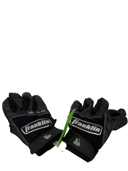 Vist Large View of Product Image Which is Used Franklin CLASSIC ONE Adult Batting Gloves Black SM