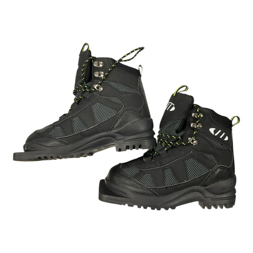 Vist Large View of Product Image Which is Used Whitewoods Boys 75MM XC Ski Boots Black JR-01.5