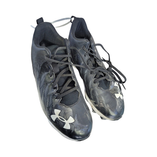 Vist Large View of Product Image Which is Used Under Armour Adult FB Cleats Black Senior 8
