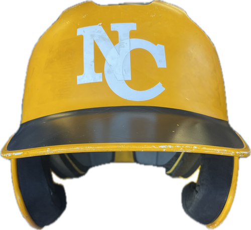 Vist Large View of Product Image Which is Used Easton 6 3/8-7 1/8 Batting Helmet No Mask Gold One Size