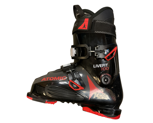 Vist Large View of Product Image Which is Used Atomic LIVEFIT 100 Mens Downhill Ski Boot Black 275 MP - M09.5 - W10.5