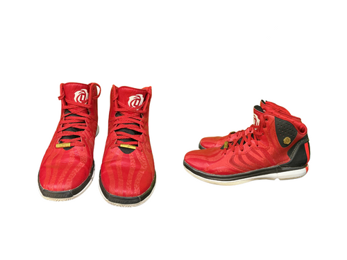 Vist Large View of Product Image Which is Used Adidas Basketball Shoes M Black And Red Senior 11