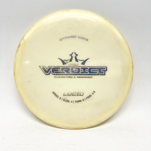 Vist Large View of Product Image Which is Used Dynamic Discs LUCID VERDICT Disc Golf Mid Range Almond 177g