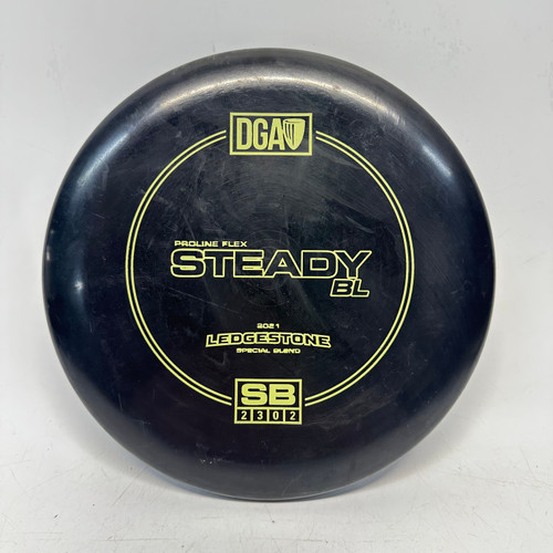Vist Large View of Product Image Which is Used DGA PROLINE FLEX STEADY BL Disc Golf Putter Black 176g
