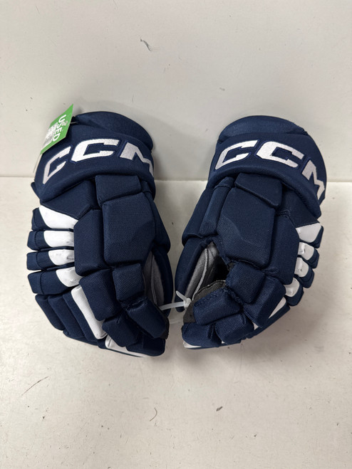Vist Large View of Product Image Which is Used CCM JSCHL Senior Gloves Navy Blue 14"