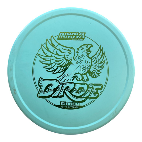 Vist Large View of Product Image Which is Used Innova DX BIRDIE Disc Golf Putter Turquoise 175g