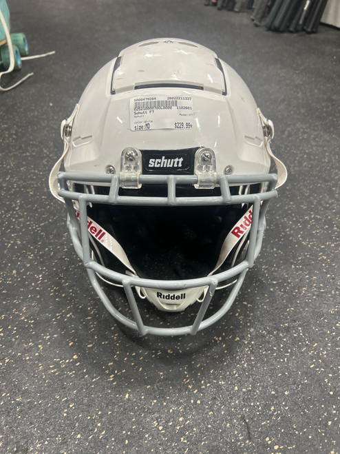 Vist Large View of Product Image Which is Used Schutt F7 FB Helmet White MD