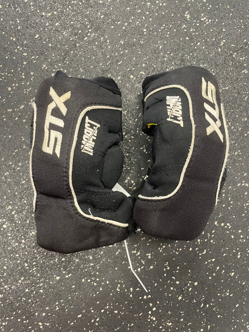 Vist Large View of Product Image Which is Used STX IMPACT Lacrosse Arm Pads/Guards Black XS