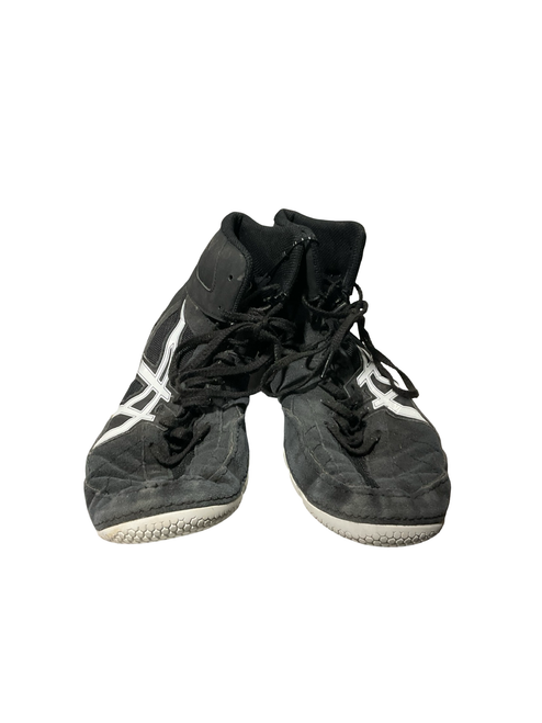Vist Large View of Product Image Which is Used Asics Wrestling Shoes Black Senior 9