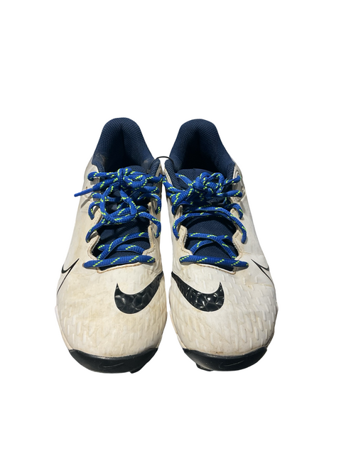 Vist Large View of Product Image Which is Used Nike DIAMOND BB/SB Cleats Navy And White Senior 6.5