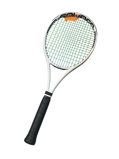 Vist Large View of Product Image Which is Used USA SOLINCO WHITEOUT 290 Adult Tennis Racquet White 3 3/8"