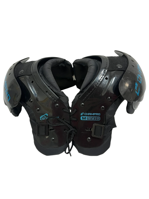 Vist Large View of Product Image Which is Used Champro Scorpion MD FB Shoulder Pads 