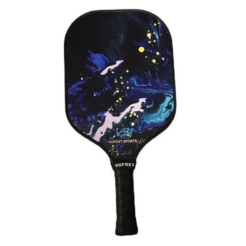 Vist Large View of Product Image Which is Used Vufoxt Sports Pickleball Racquet Black