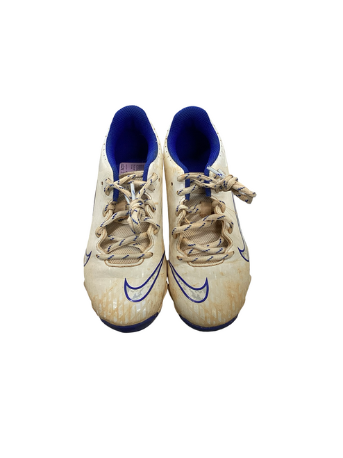 Vist Large View of Product Image Which is Used Nike DIAMOND SOFTBALL BB/SB Cleats Royal Blue And White Junior 01.5
