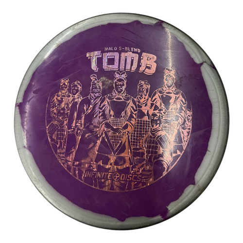 Vist Large View of Product Image Which is Used Infinite Discs HALO S-BLEND TOMB Disc Golf Putter Purple 176g