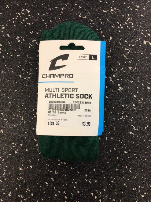 Vist Large View of Product Image Which is Used Champro SOCKS Other Clothing Dark Green LG