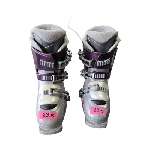 Vist Large View of Product Image Which is Used Salomon T3 SKI BOOTS Womens DH Ski Boot Grey 230 MP - J05 - W06