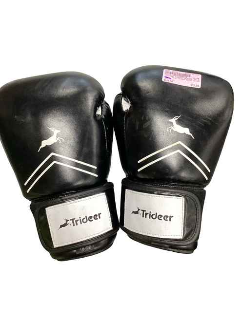 Vist Large View of Product Image Which is Used TRIDEER BOXING GLOVES Boxing Gloves Black Senior