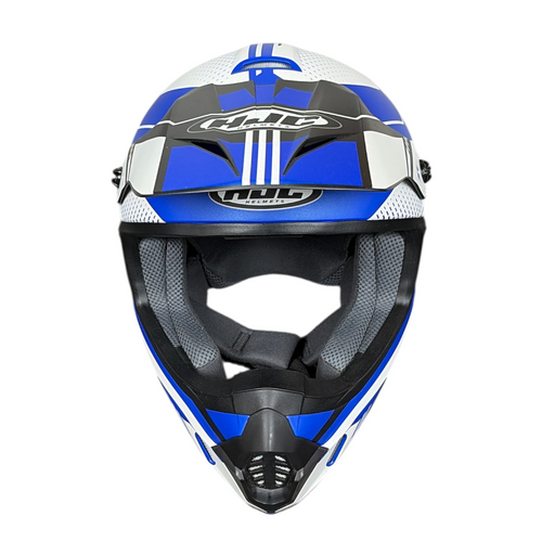Vist Large View of Product Image Which is Used HJC CS-MX II Adult Motocross Helmet Royal Blue Medium