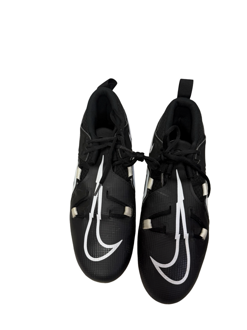 Vist Large View of Product Image Which is Used Nike ALPHA MENACE PRO MID CT6649-001 Mens Football Cleats Black Size 10 - Missing Insoles