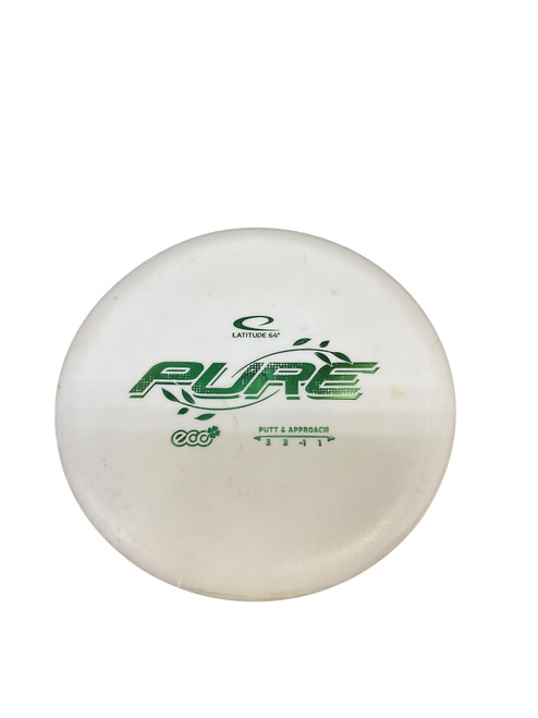 Vist Large View of Product Image Which is Used Latitude 64 ECO PURE Disc Golf Putter White 173g