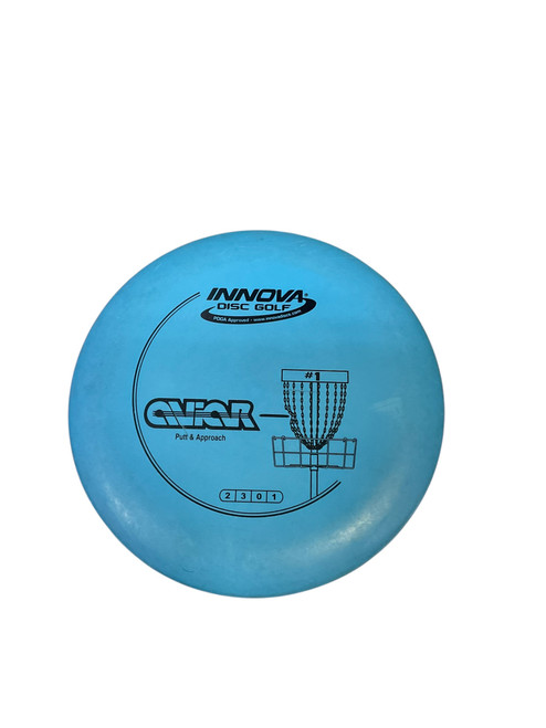 Vist Large View of Product Image Which is Used Innova DX AVIAR Disc Golf Putter Royal Blue 175g