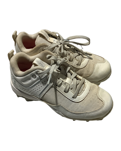 Vist Large View of Product Image Which is Used Under Armour CLEATS BB/SB Cleats White Junior 01