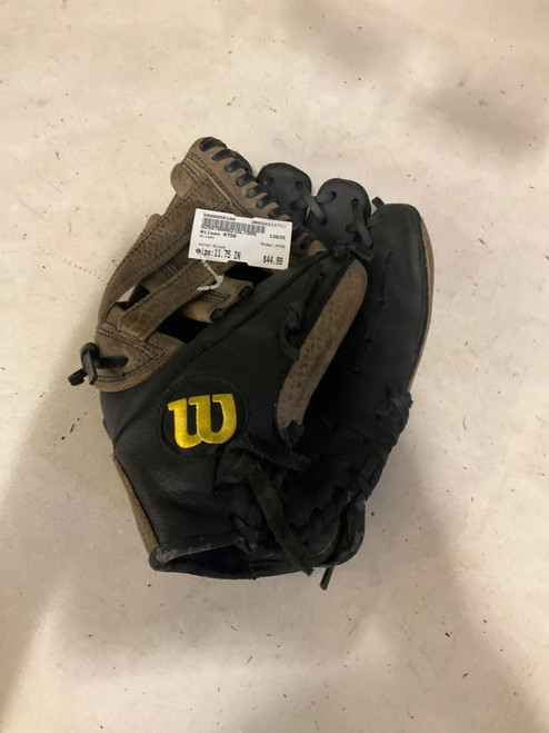 Vist Large View of Product Image Which is Used Wilson A750 BB/SB Glove RH Throw Black 11 3/4"