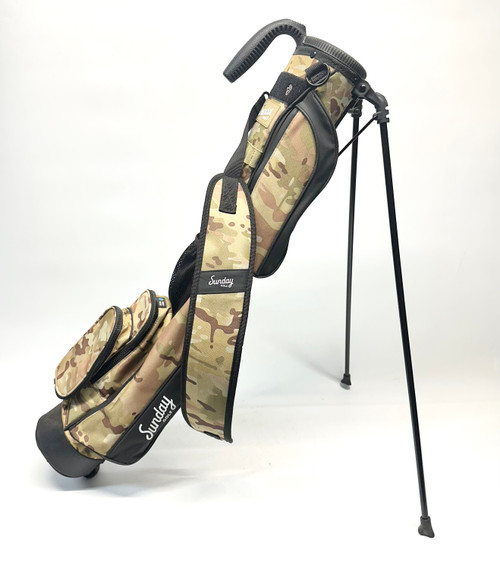 Vist Large View of Product Image Which is Used SUNDAY GOLF Mens Stand Bag Brown