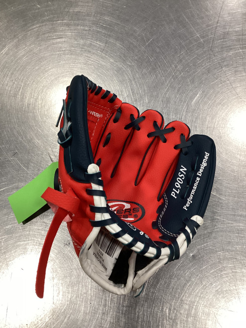 Vist Large View of Product Image Which is Used Rawlings PL10SS BB/SB Glove T-ball Red 10"