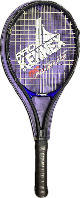 Vist Large View of Product Image Which is Used Pro Kennex POWER ACE Adult Tennis Racquet Black 4 3/8"