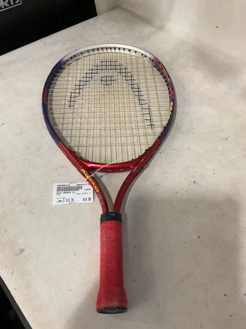 Vist Large View of Product Image Which is Used Head AGASSI 21 Junior Racquetball Racquet Red 3 3/8"
