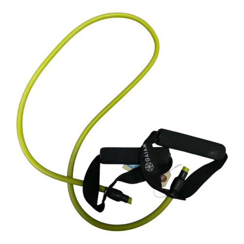 Vist Large View of Product Image Which is Used Gaiam Resistance Tube Optic Yellow Medium