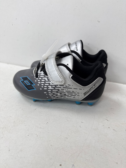 Vist Large View of Product Image Which is Used Lotto Soccer Cleats Grey Youth 11.0